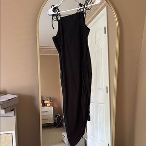 H&M Black Asymmetrical Sheath Dress